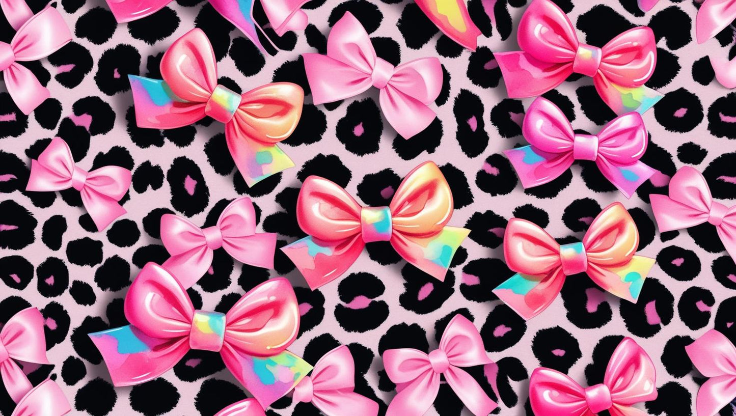 Rainbow bows sublimation print