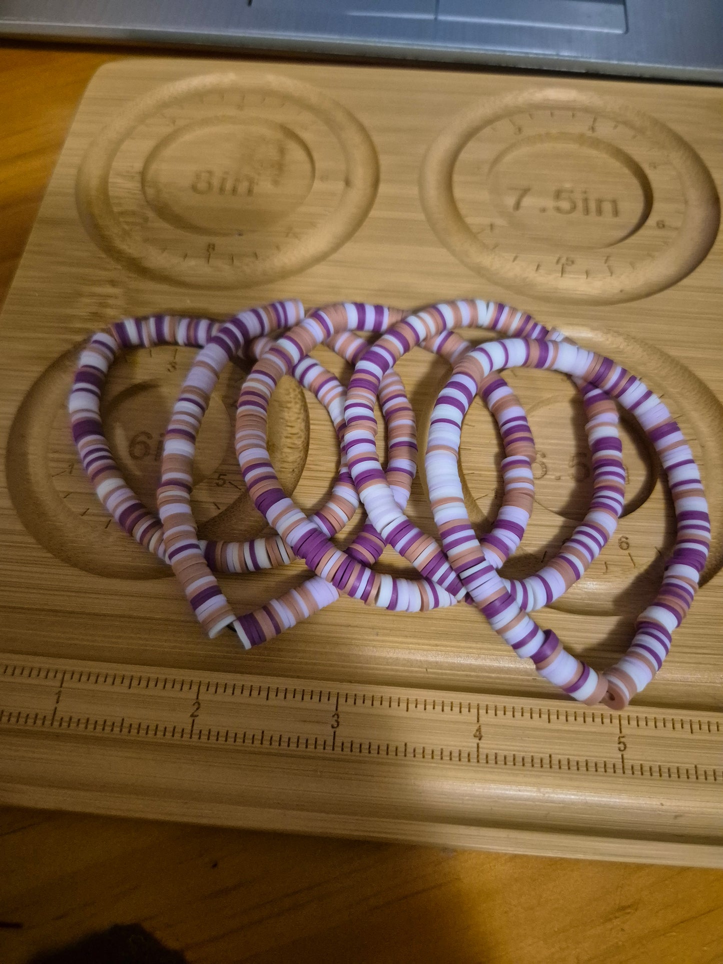 Purple white and brown breaclet