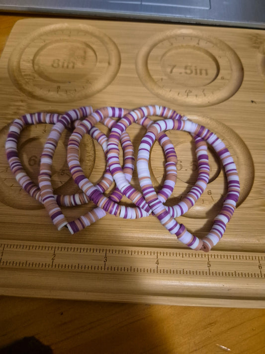 Purple white and brown breaclet
