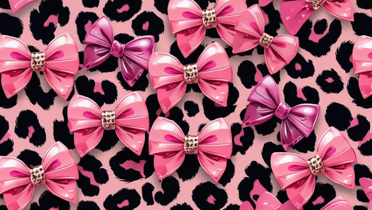 Bows bling sublimation print