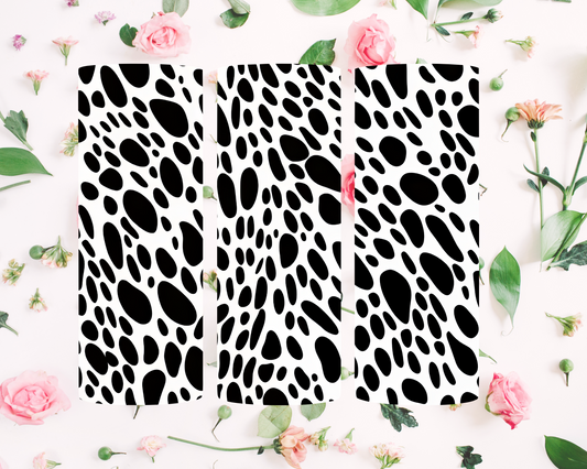 Leopard print black and white